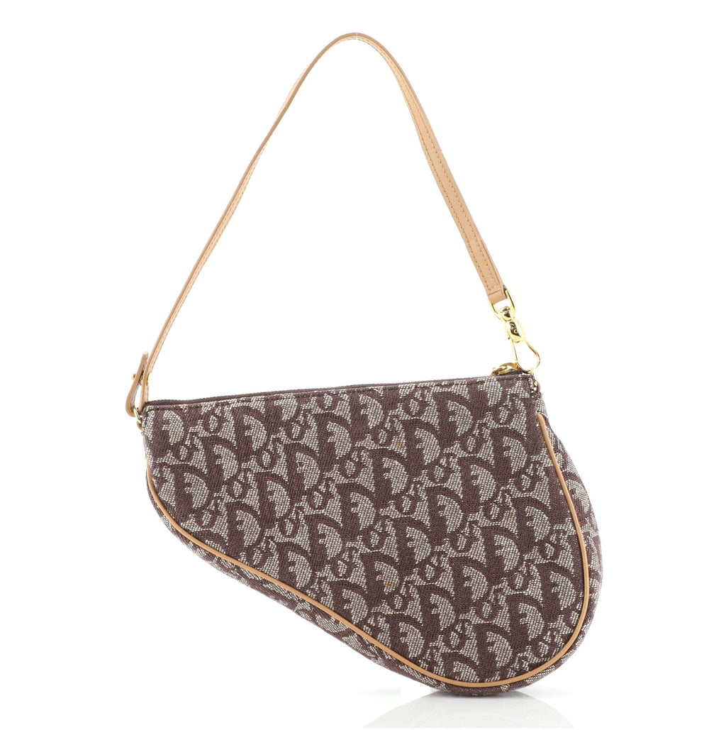 Vintage Saddle Bag Diorissimo Canvas Mini