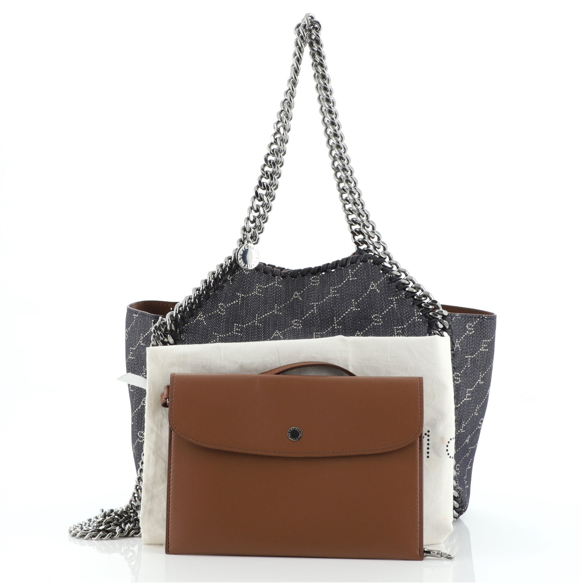 Falabella Reversible Tote Printed Denim Mini