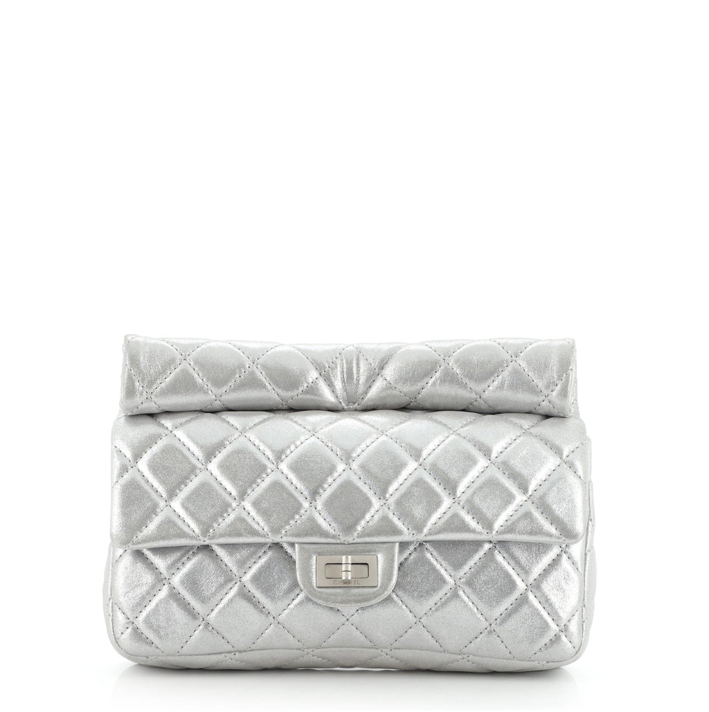 Reissue Roll Clutch Quilted Iridescent Calfskin Medium