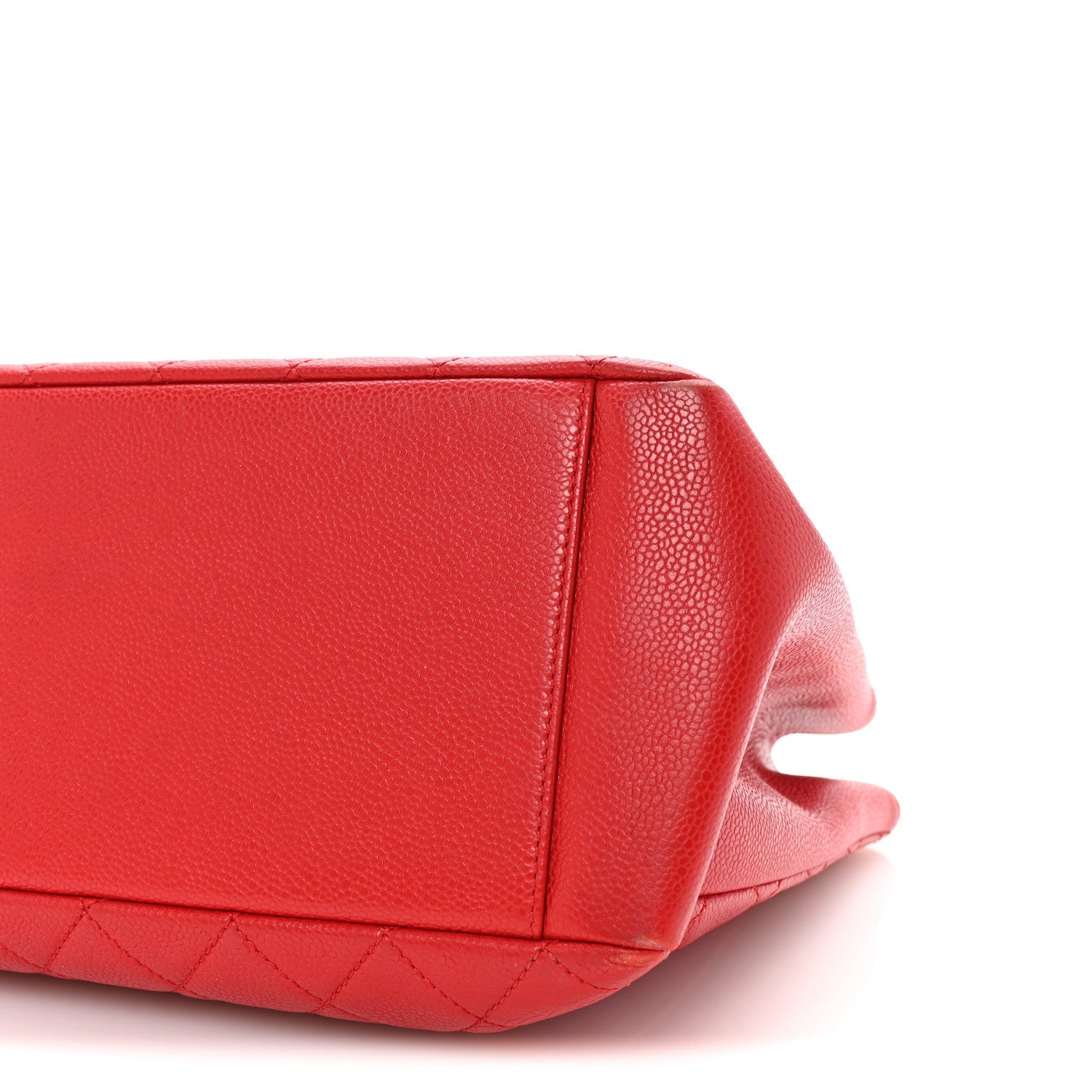 Caviar Quilted Grand Shopping Tote GST Red