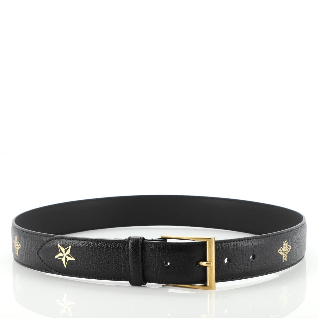 Belt Printed Leather Medium 85