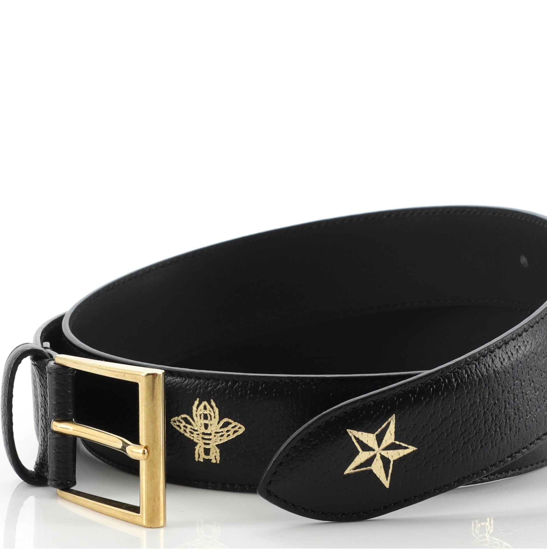 Belt Printed Leather Medium 85