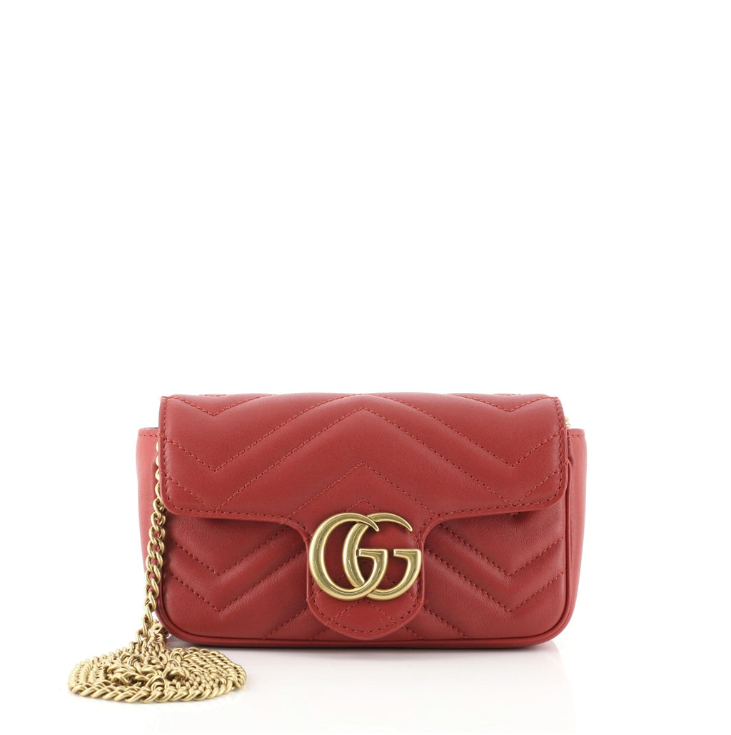 GG Marmont Flap Bag Matelasse Leather Super Mini