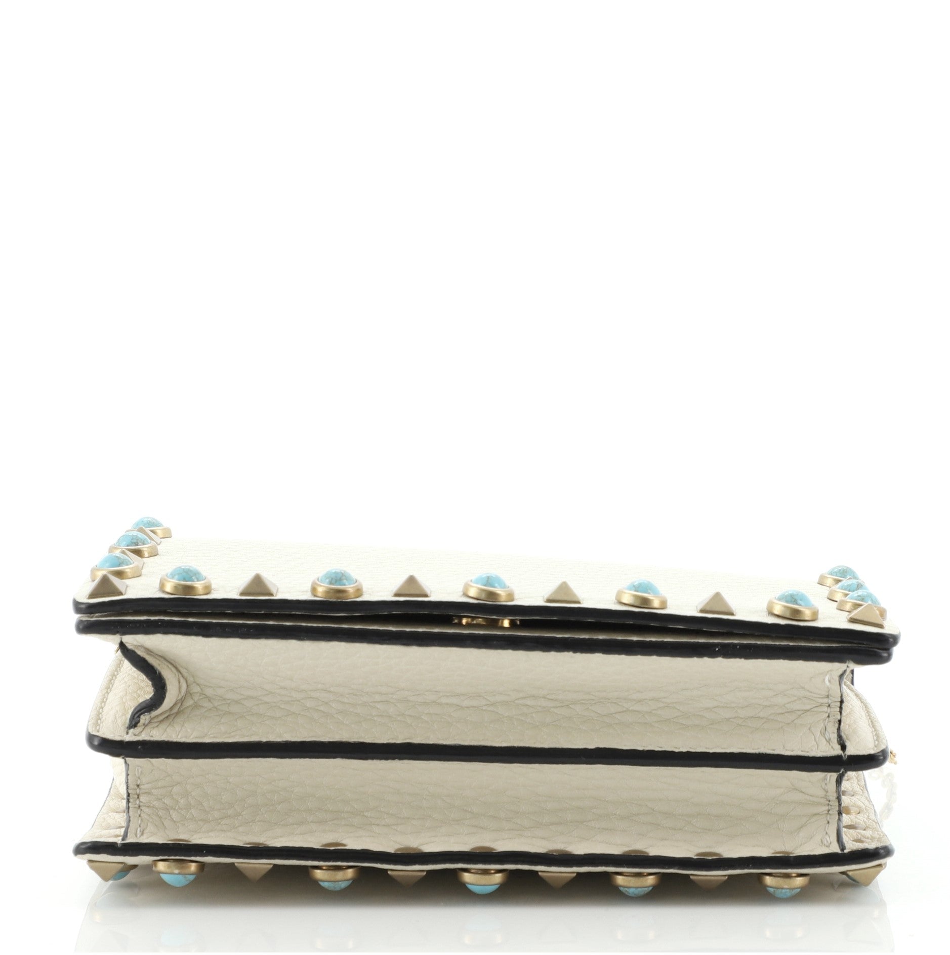 Rolling Rockstud Pouch Crossbody Bag Leather Mini