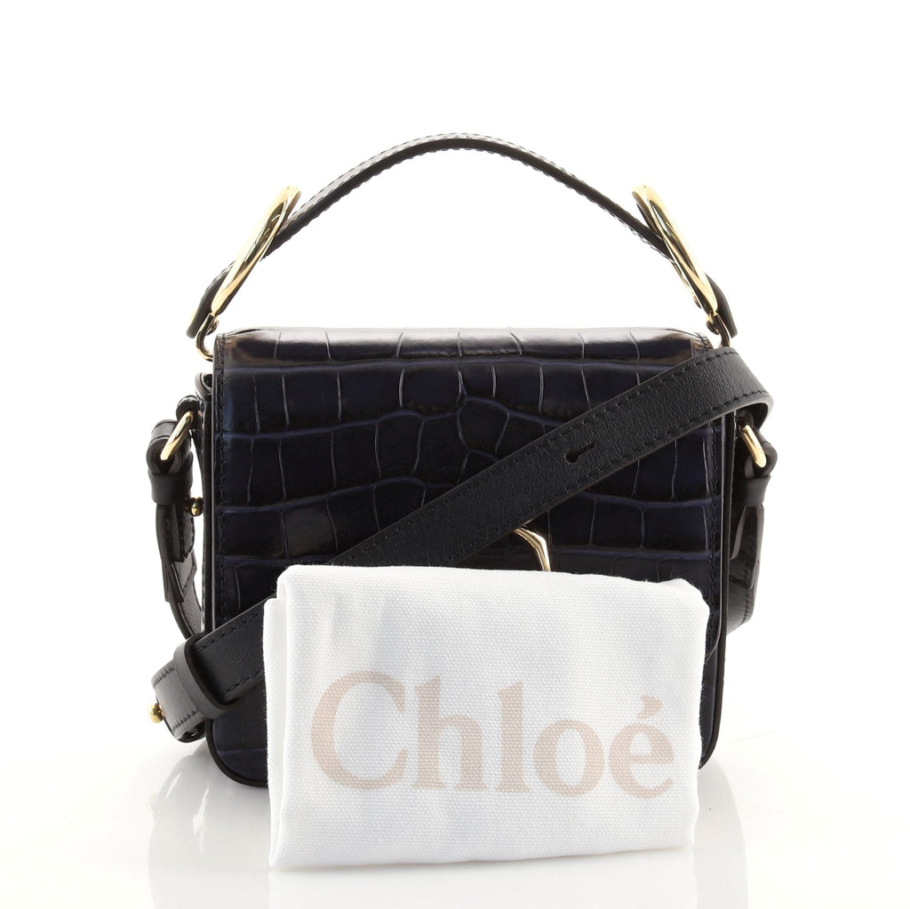 C Crossbody Crocodile Embossed Leather Mini