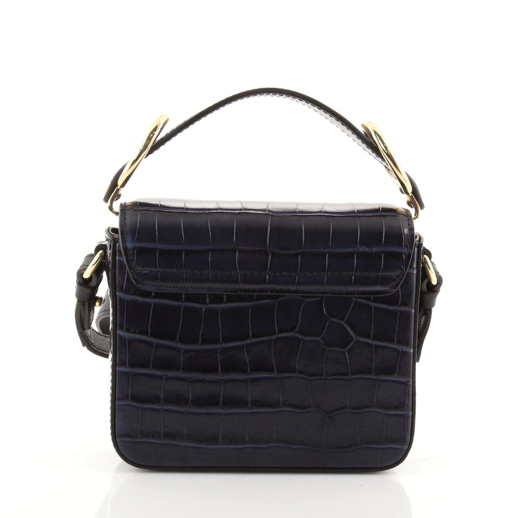 C Crossbody Crocodile Embossed Leather Mini