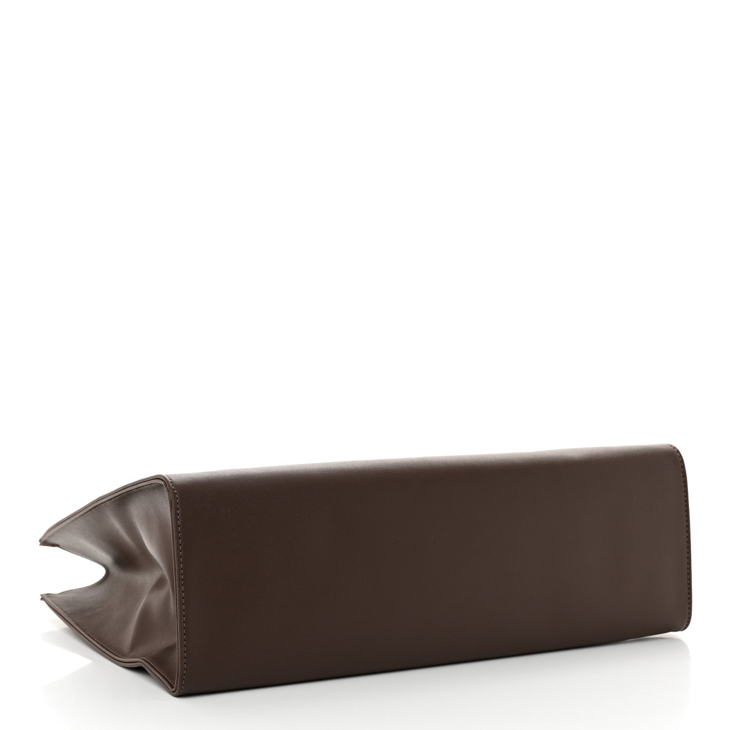 Vegan Leather Medium Shopping Bag Chocolate