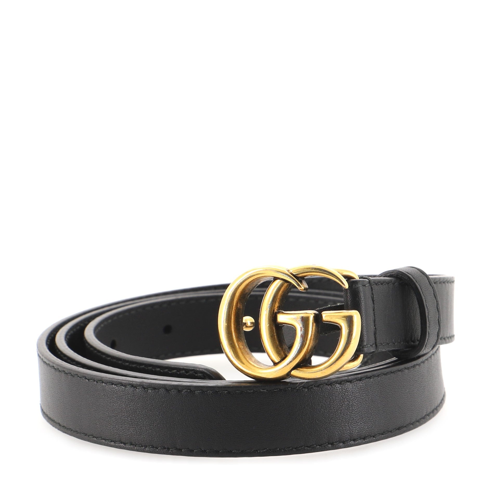 GG Marmont Belt Leather Thin 90