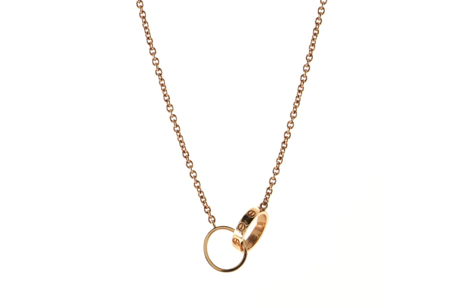 Love Interlocking Necklace 18K Rose Gold