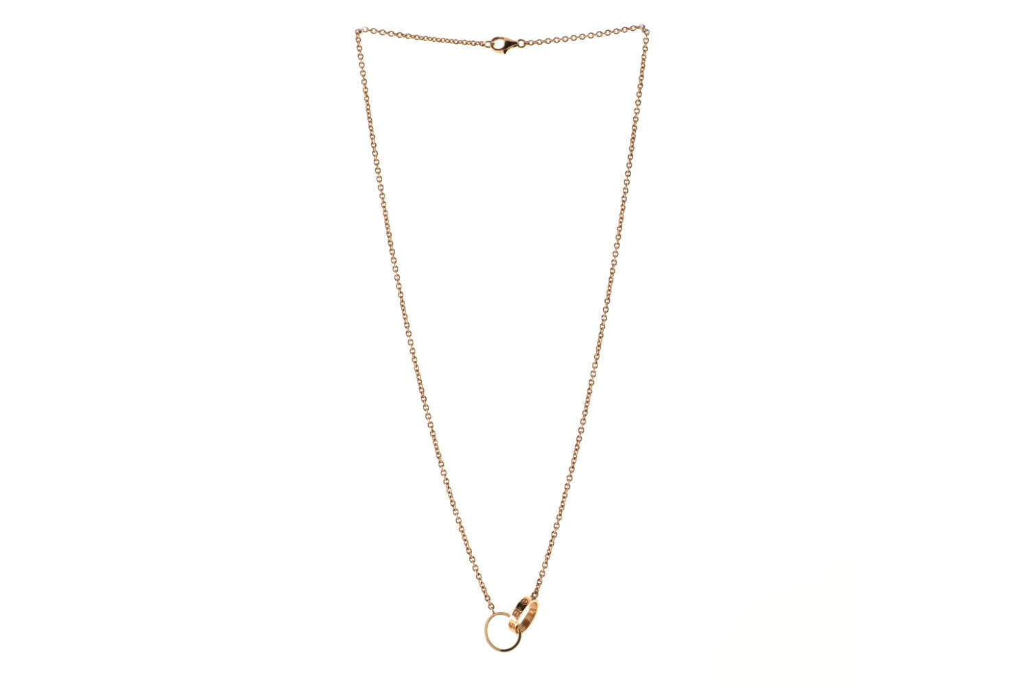 Love Interlocking Necklace 18K Rose Gold