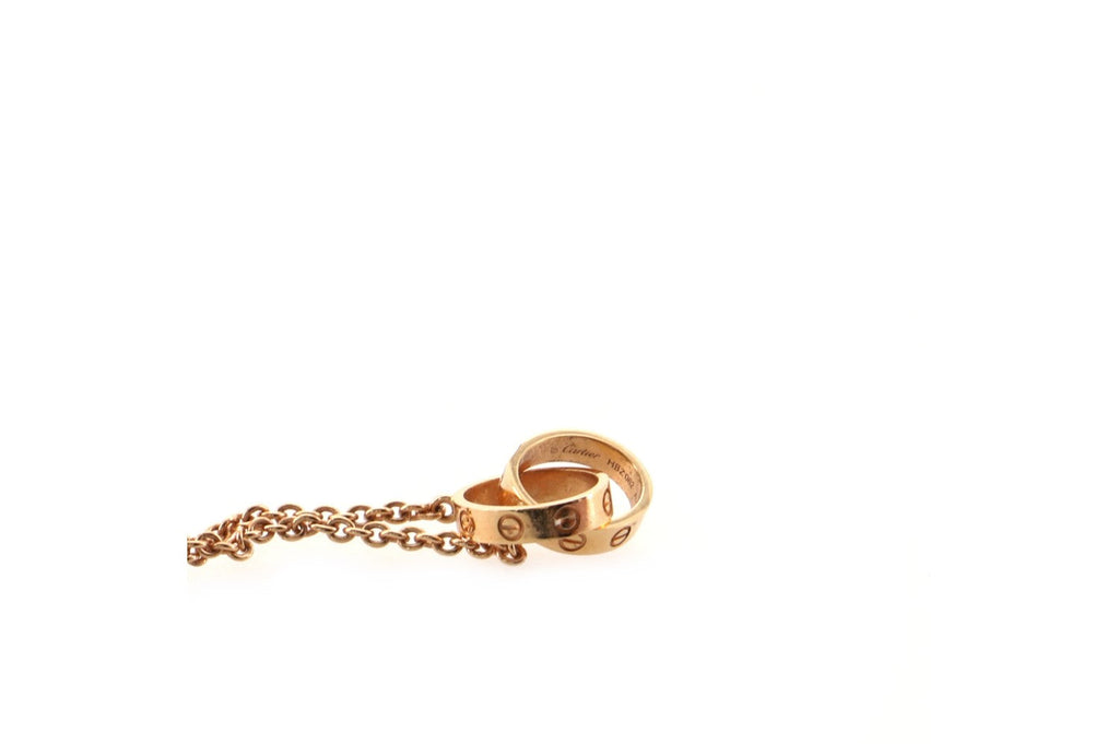 Love Interlocking Necklace 18K Rose Gold