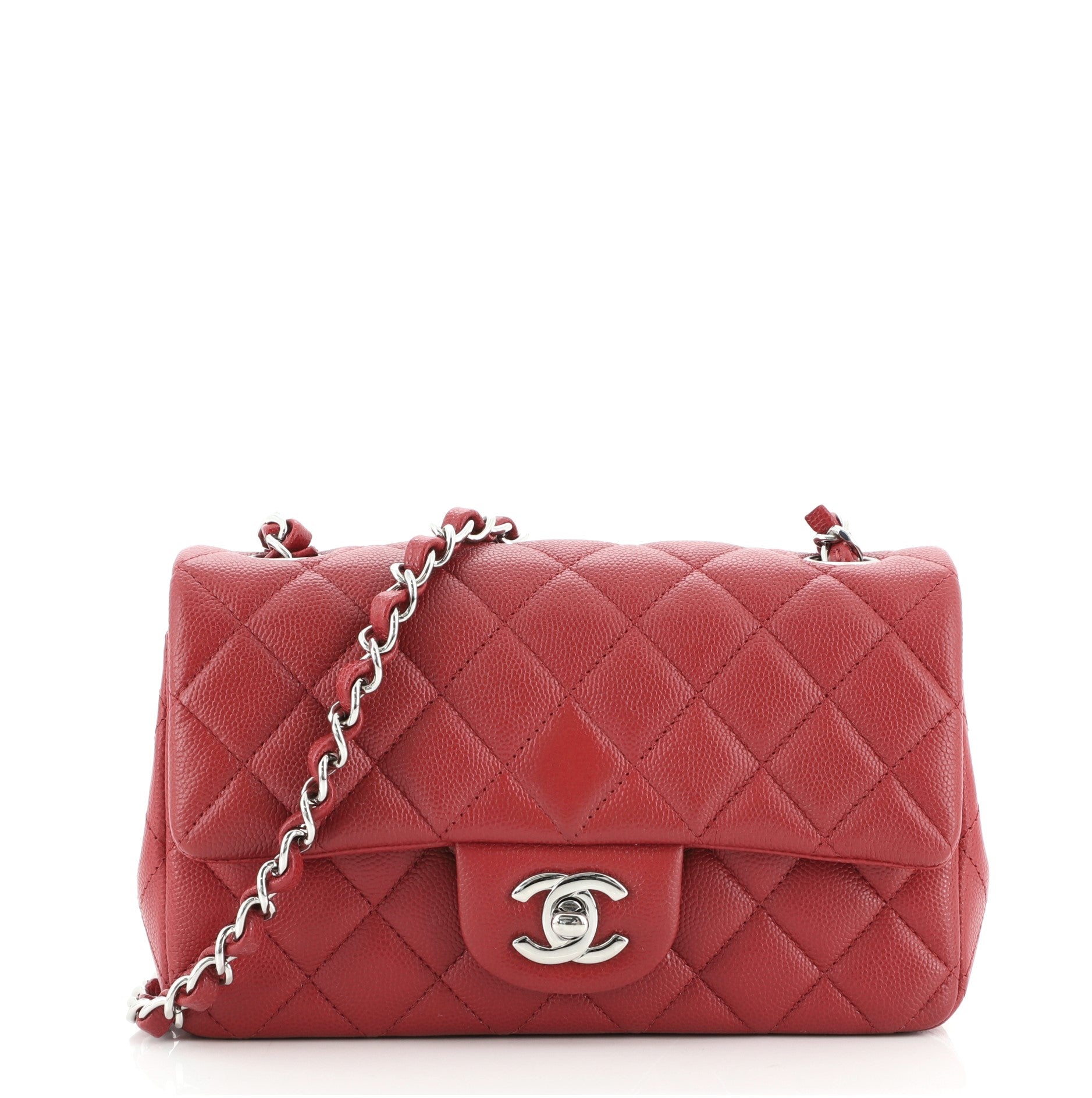 Classic Single Flap Bag Quilted Caviar Mini