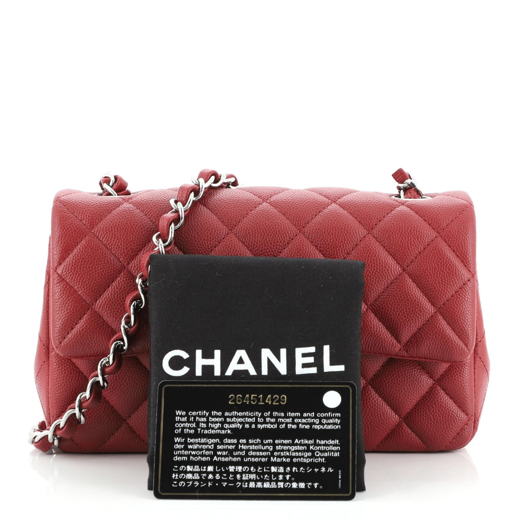 Classic Single Flap Bag Quilted Caviar Mini
