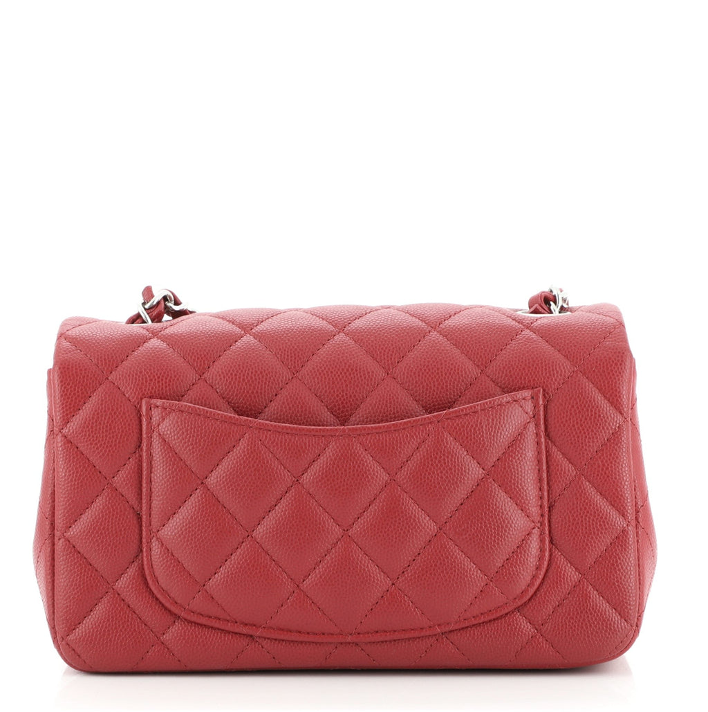 Classic Single Flap Bag Quilted Caviar Mini