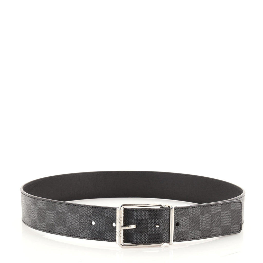 Reversible Belt Damier Graphite Medium 85