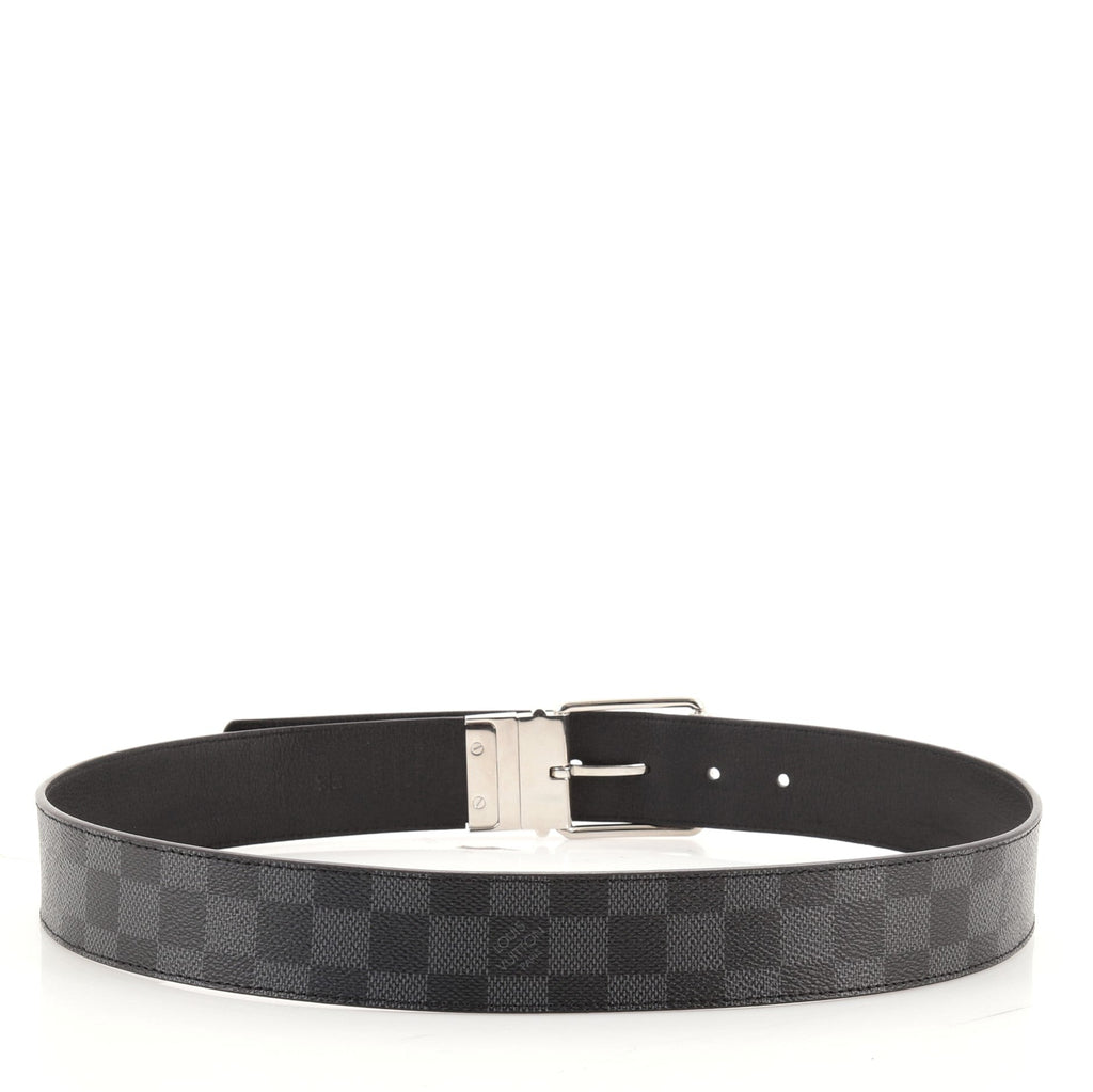 Reversible Belt Damier Graphite Medium 85