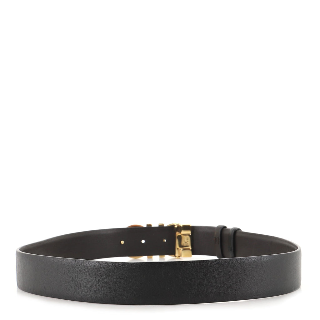 Gancini Belt Leather Wide 0