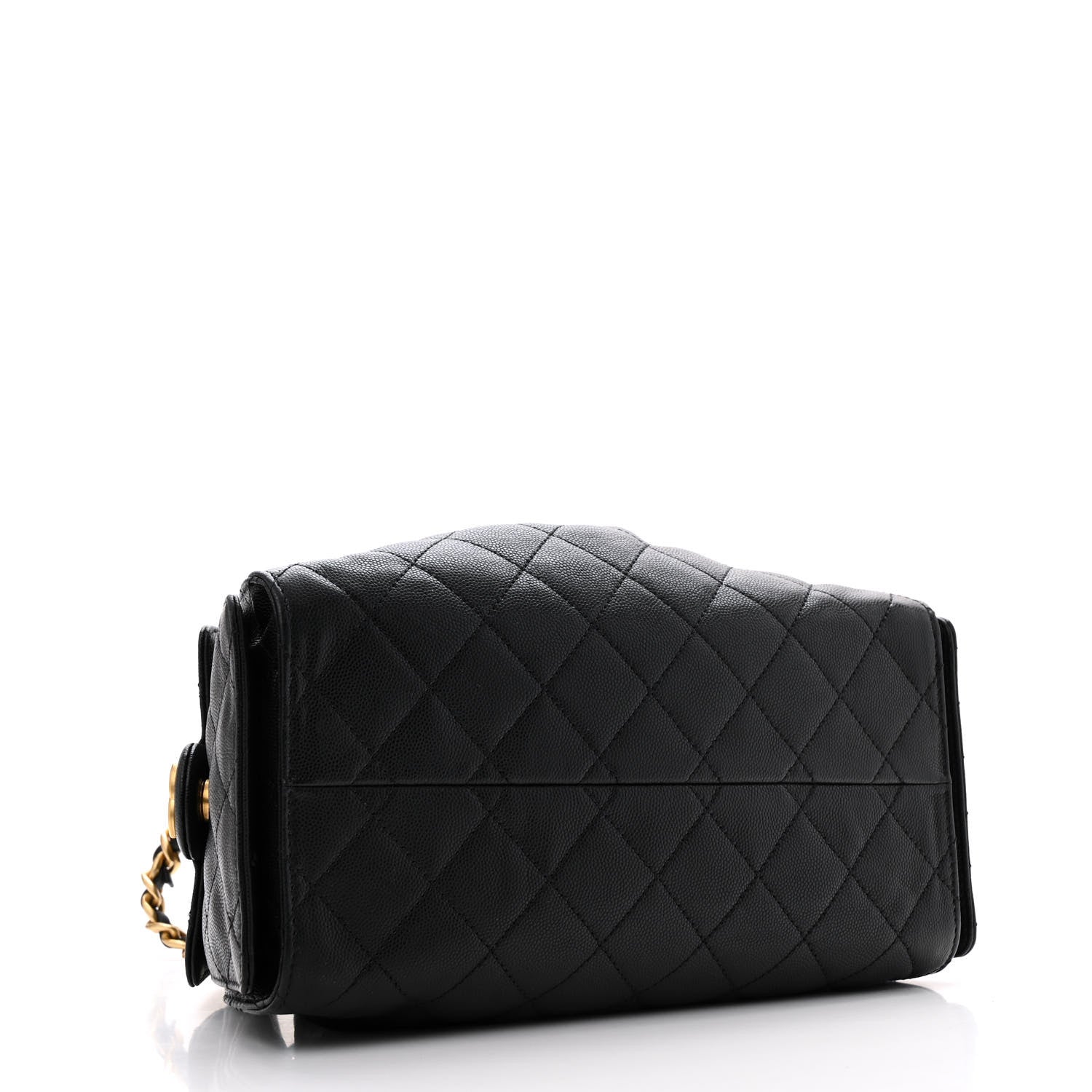 Caviar Quilted Small Chanel 25 Handbag Black