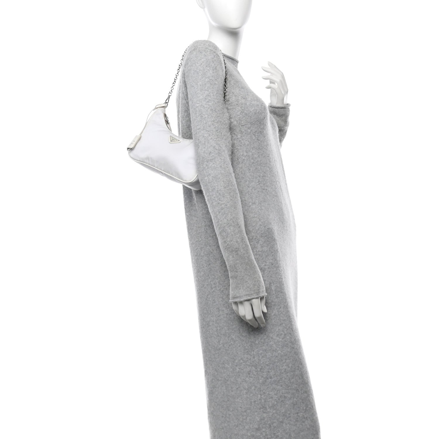 Nylon Re-Edition 2005 Shoulder Bag White
