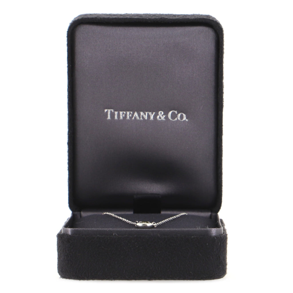 Elsa Peretti Diamonds By The Yard Pendant Necklace Platinum with Yellow Diamond 0.16CT