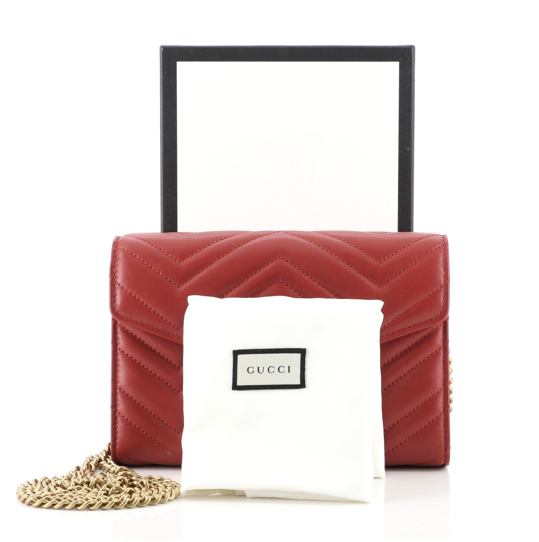 GG Marmont Chain Wallet Matelasse Leather Mini