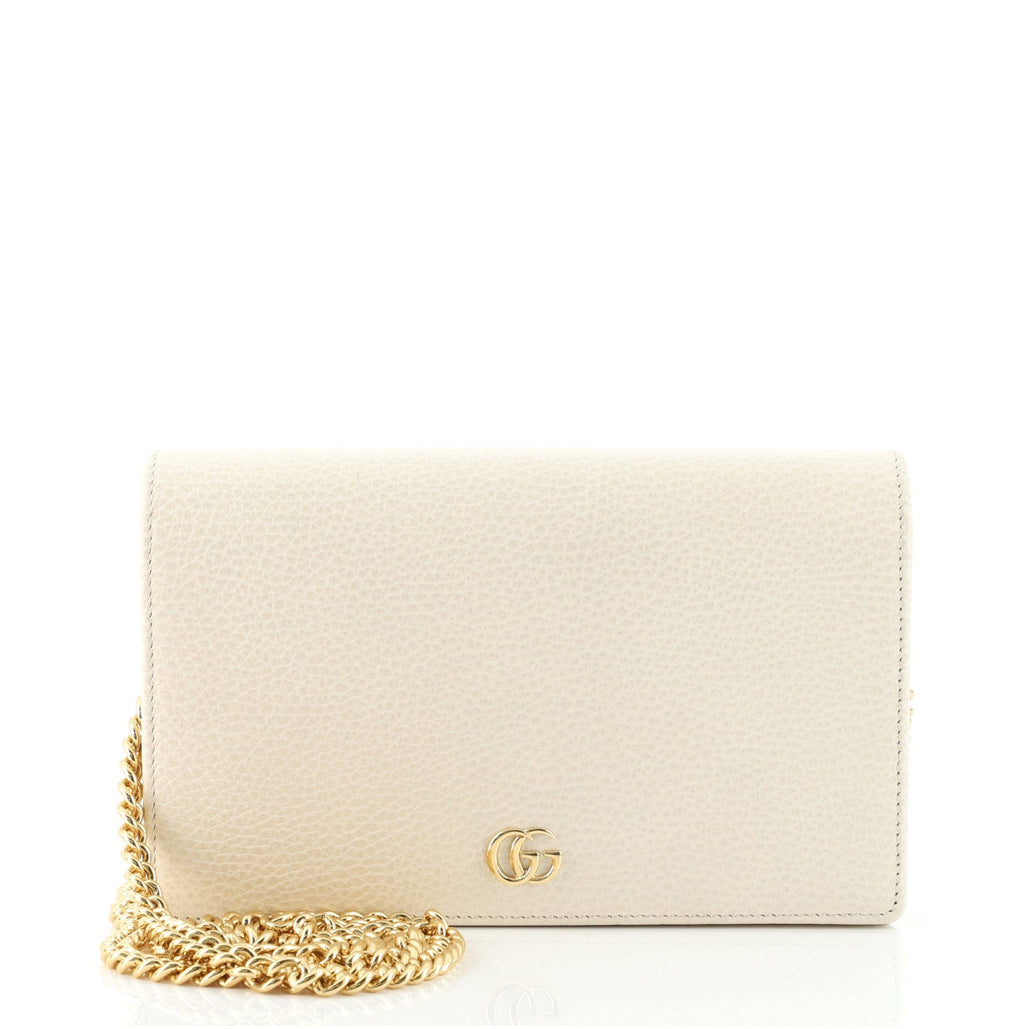 Petite GG Marmont Chain Wallet Leather Mini