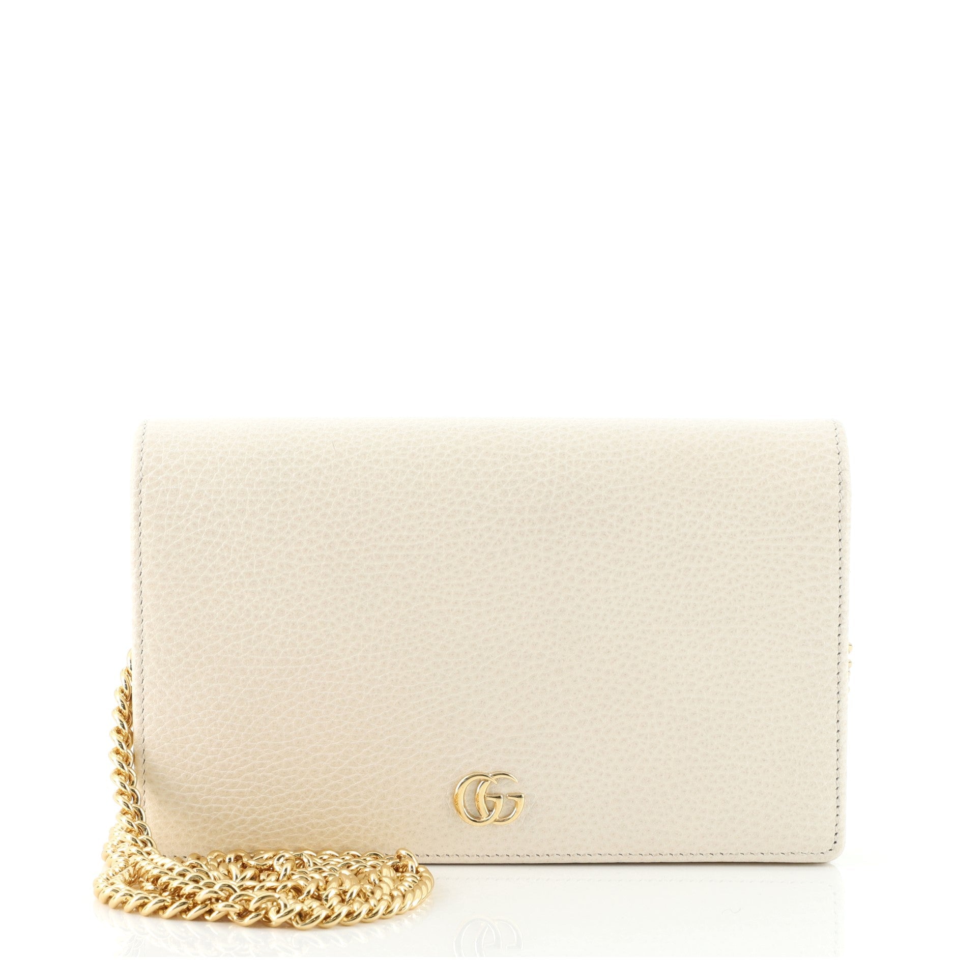Petite GG Marmont Chain Wallet Leather Mini