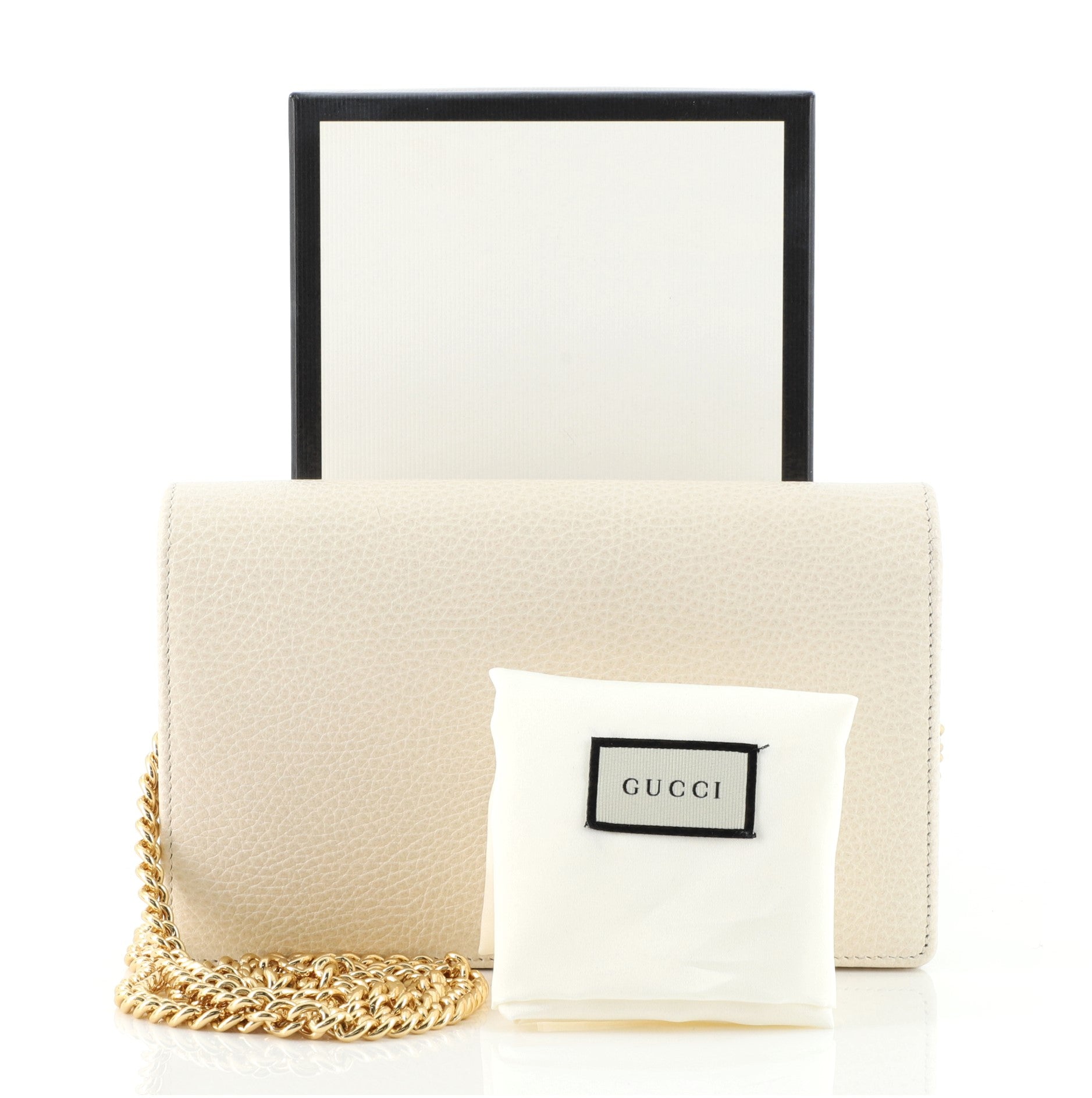 Petite GG Marmont Chain Wallet Leather Mini