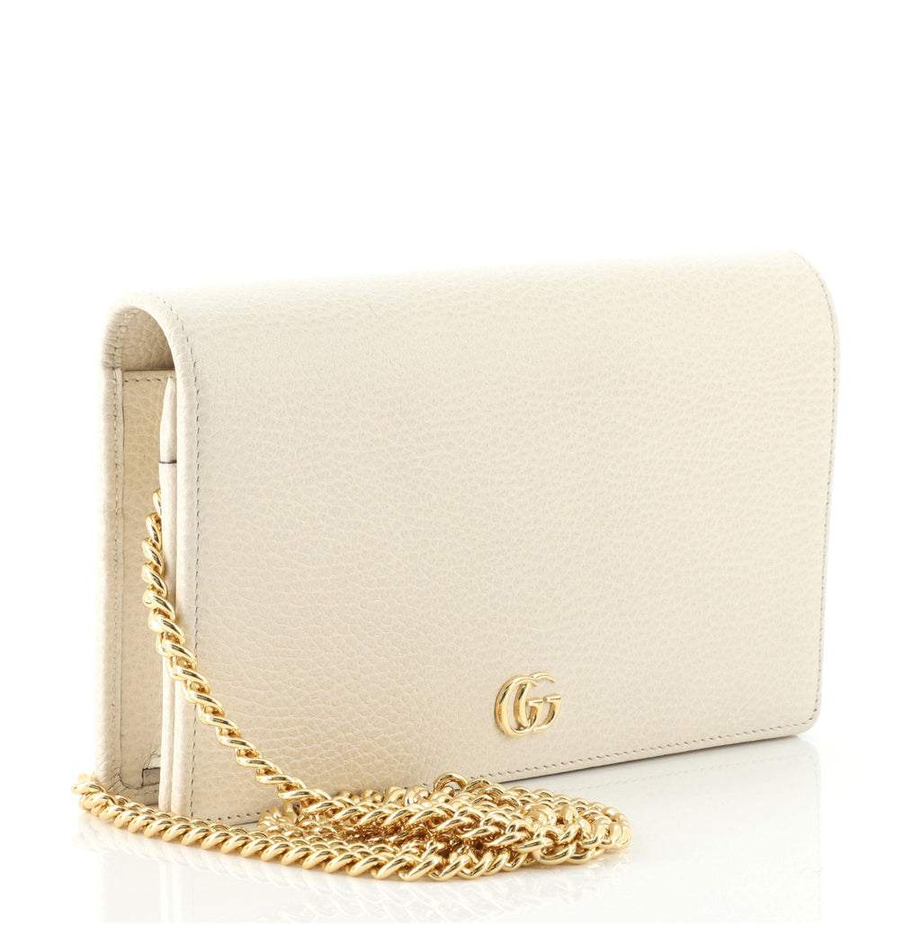 Petite GG Marmont Chain Wallet Leather Mini