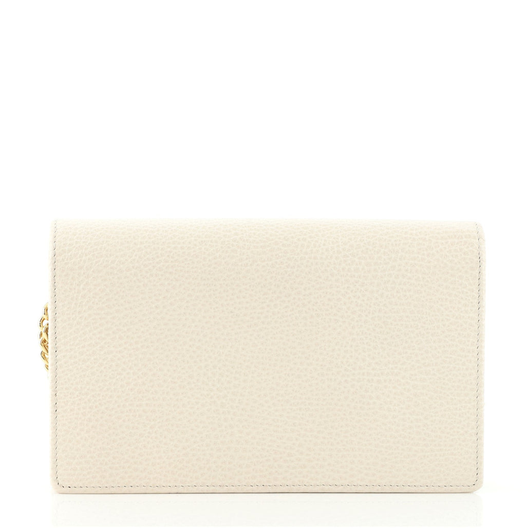 Petite GG Marmont Chain Wallet Leather Mini
