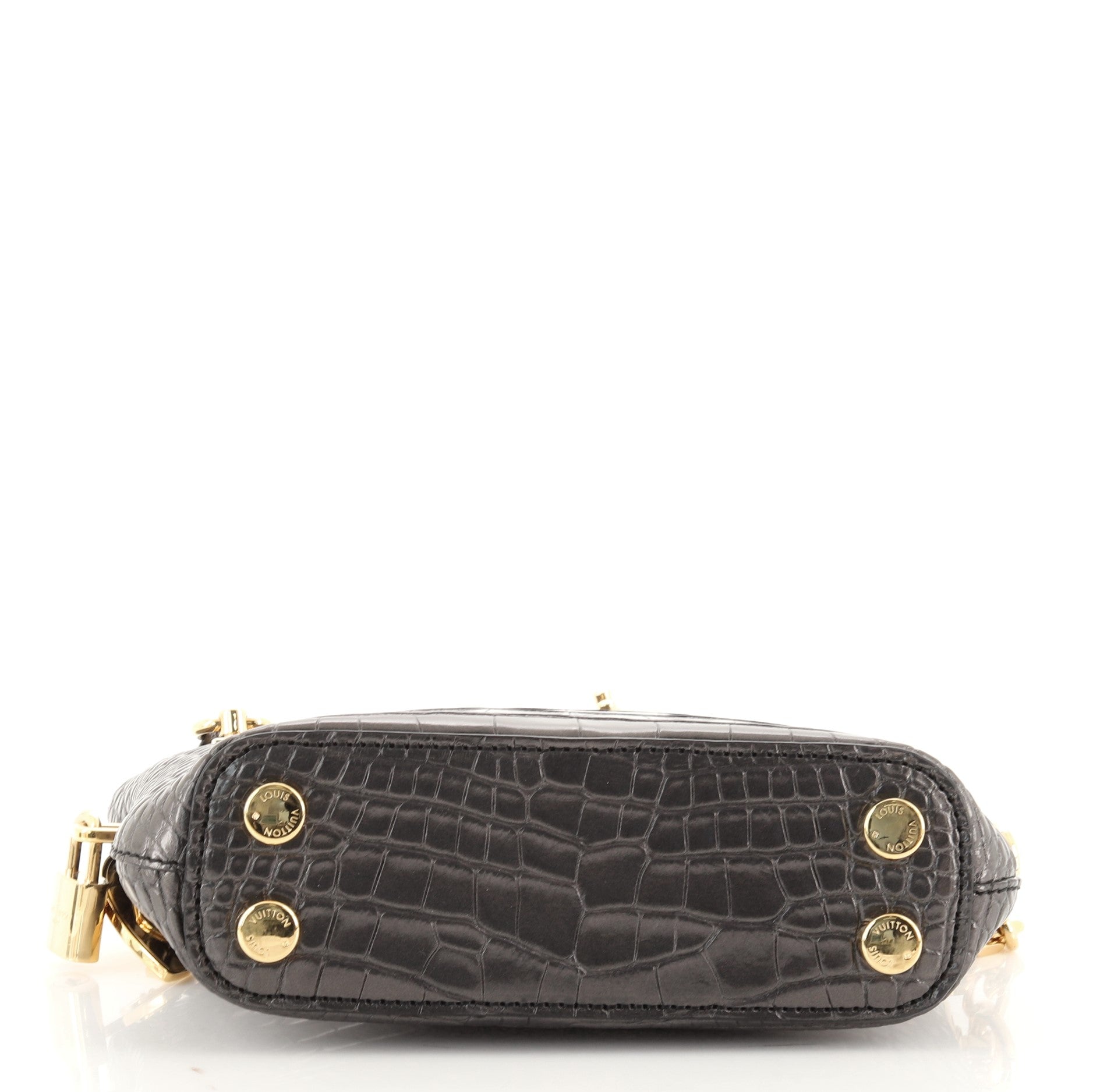 Fetish Lockit Cuff Clutch Crocodile
