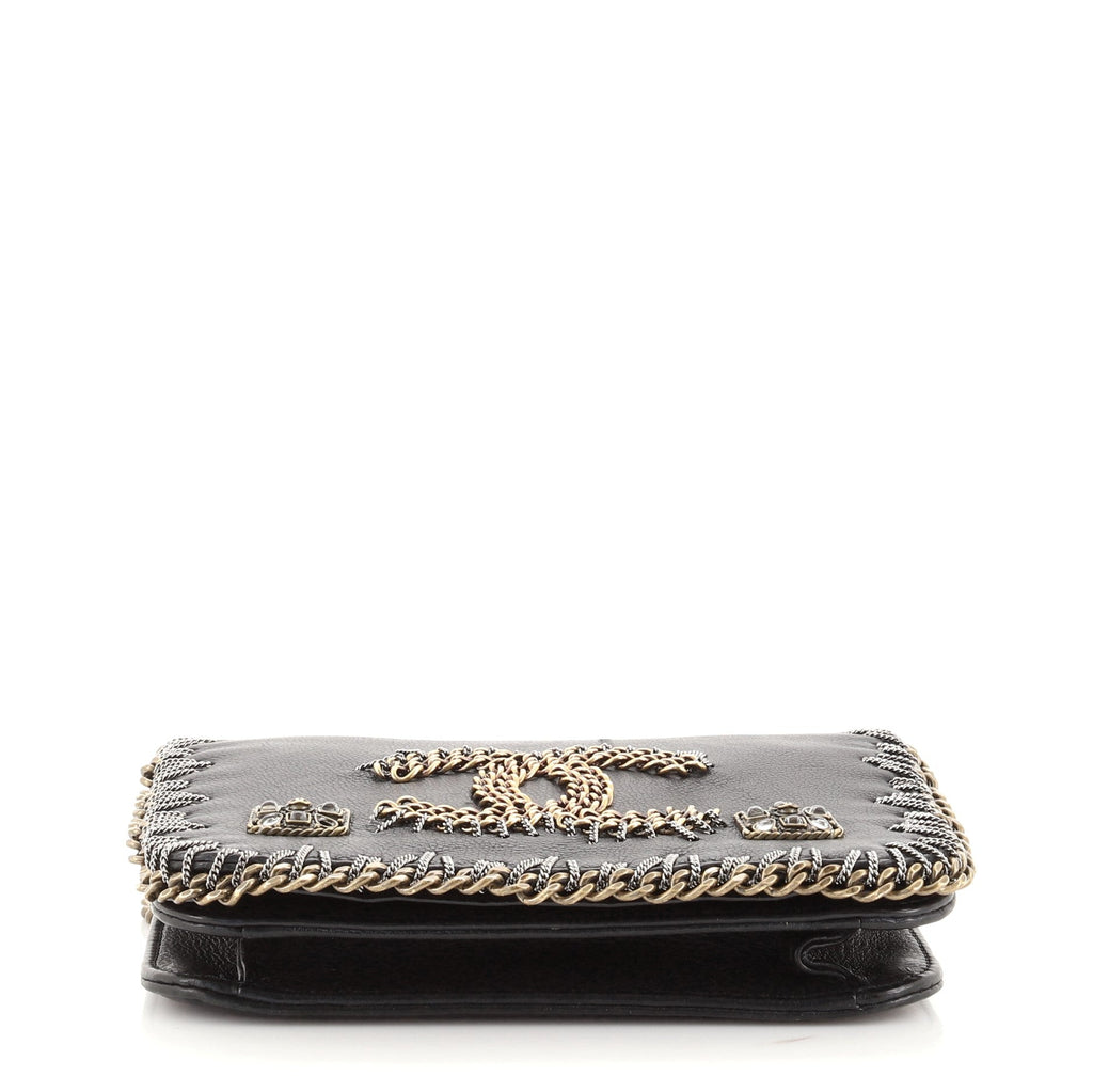 Paris-Byzance CC Flap Bag Embroidered Leather Mini