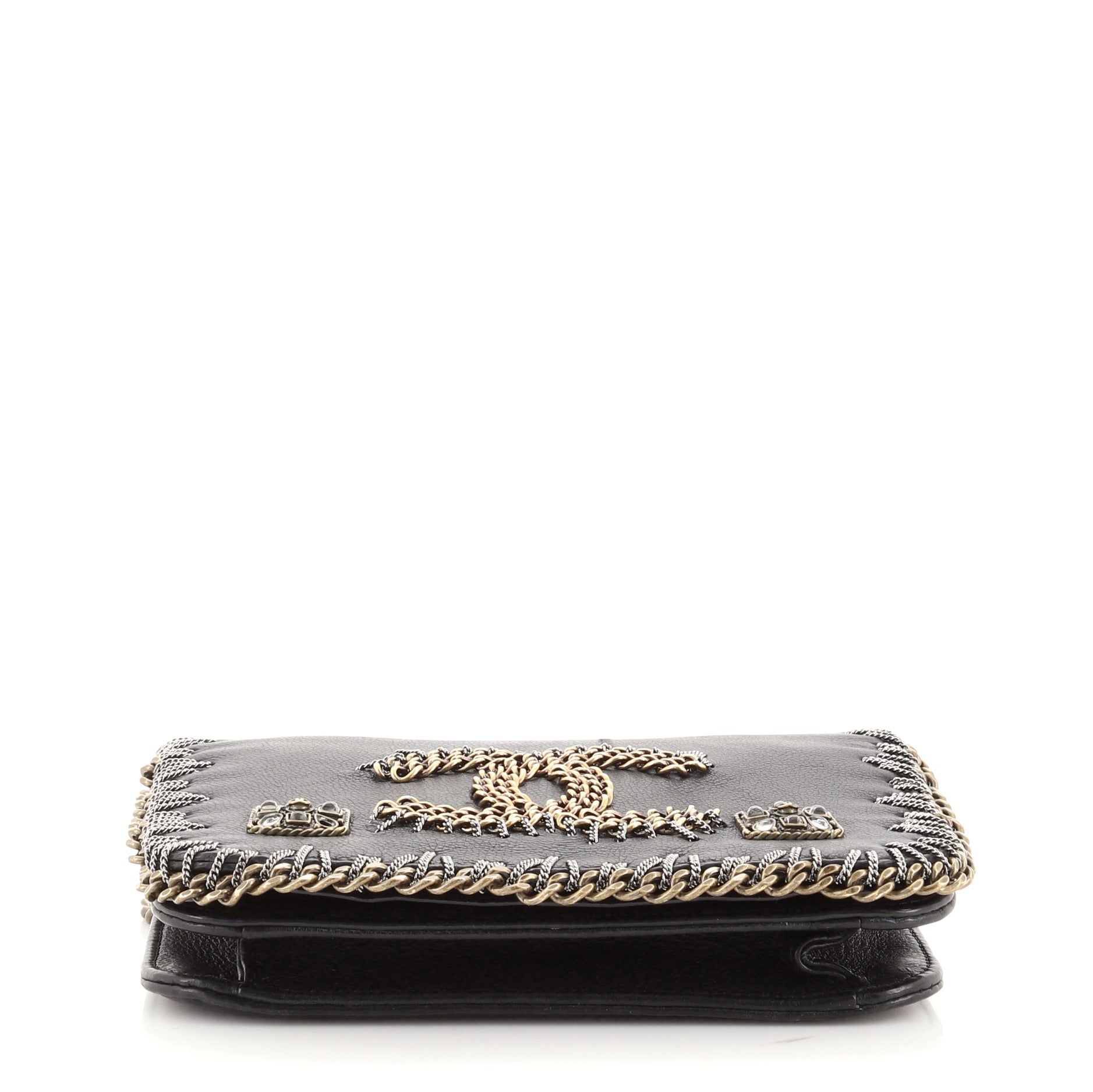 Paris-Byzance CC Flap Bag Embroidered Leather Mini