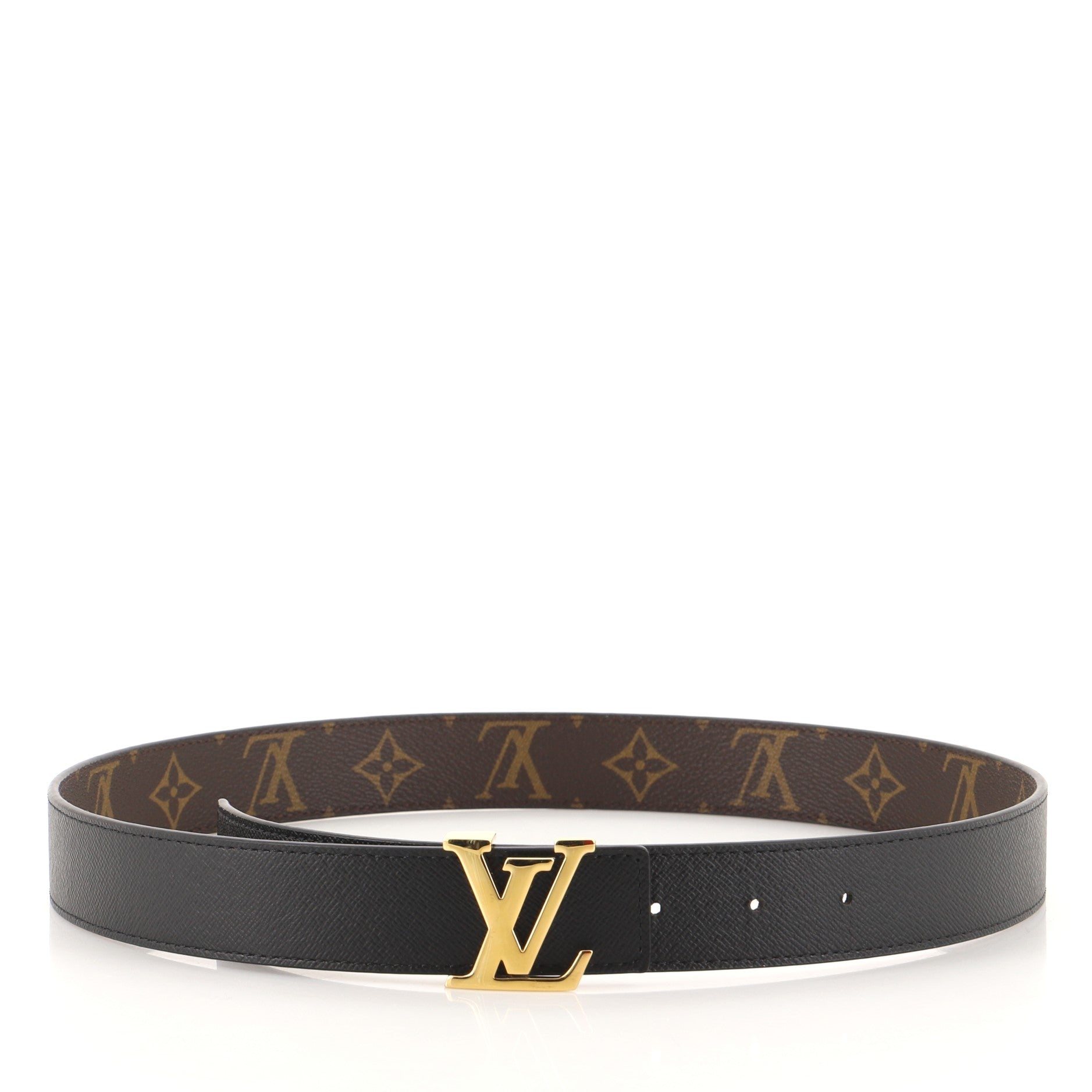 LV Initiales Reversible Belt Monogram Canvas and Leather Medium 80