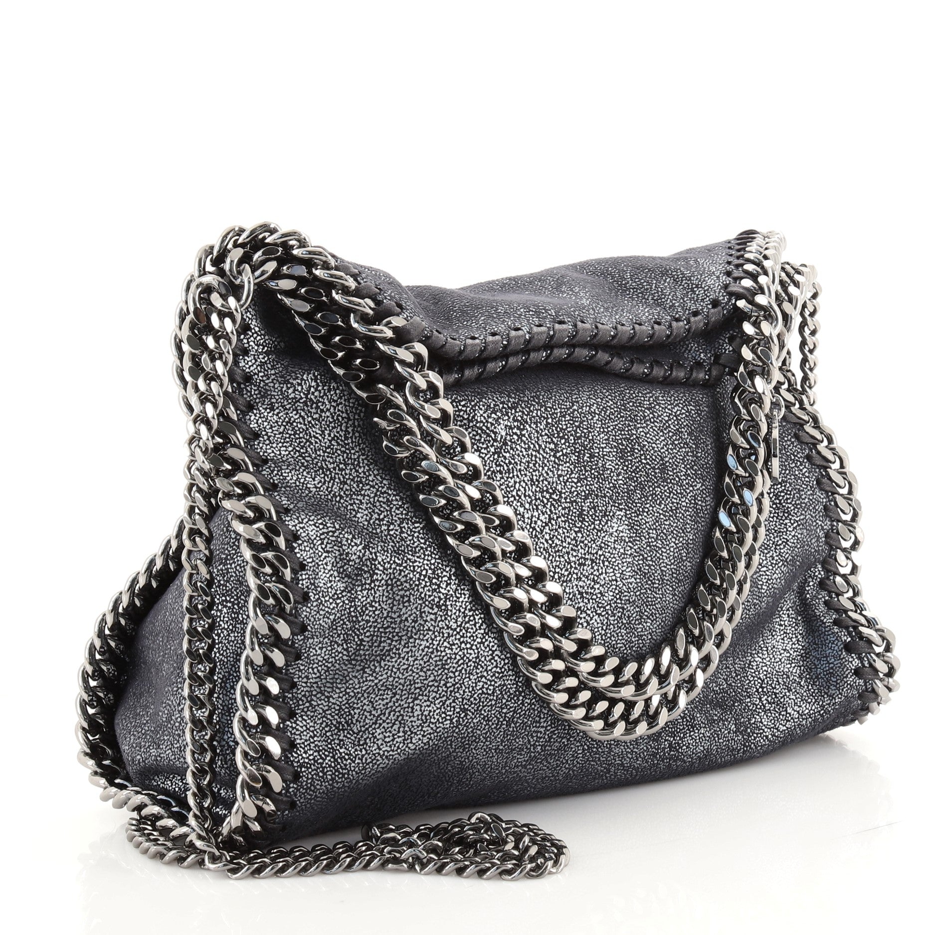 Falabella Fold Over Crossbody Bag Shaggy Deer Mini