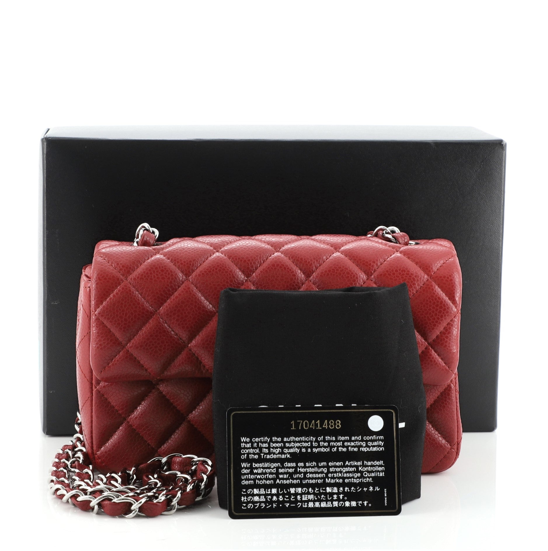 Classic Single Flap Bag Quilted Caviar Mini