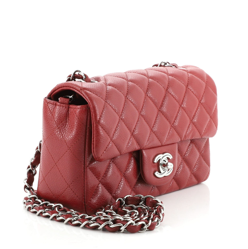 Classic Single Flap Bag Quilted Caviar Mini