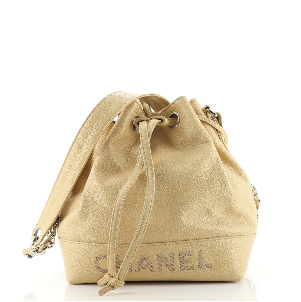 Vintage Drawstring CC Bucket Bag Caviar Mini