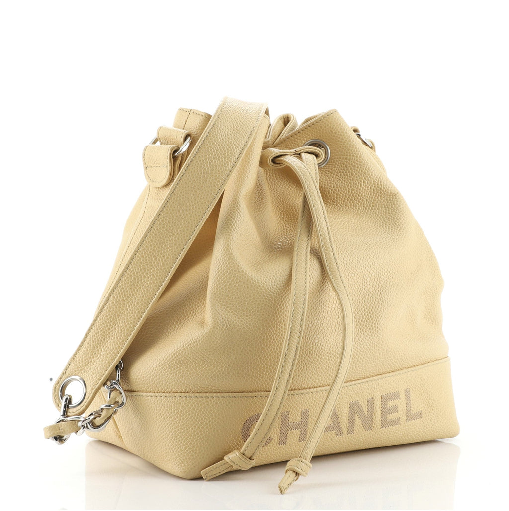 Vintage Drawstring CC Bucket Bag Caviar Mini