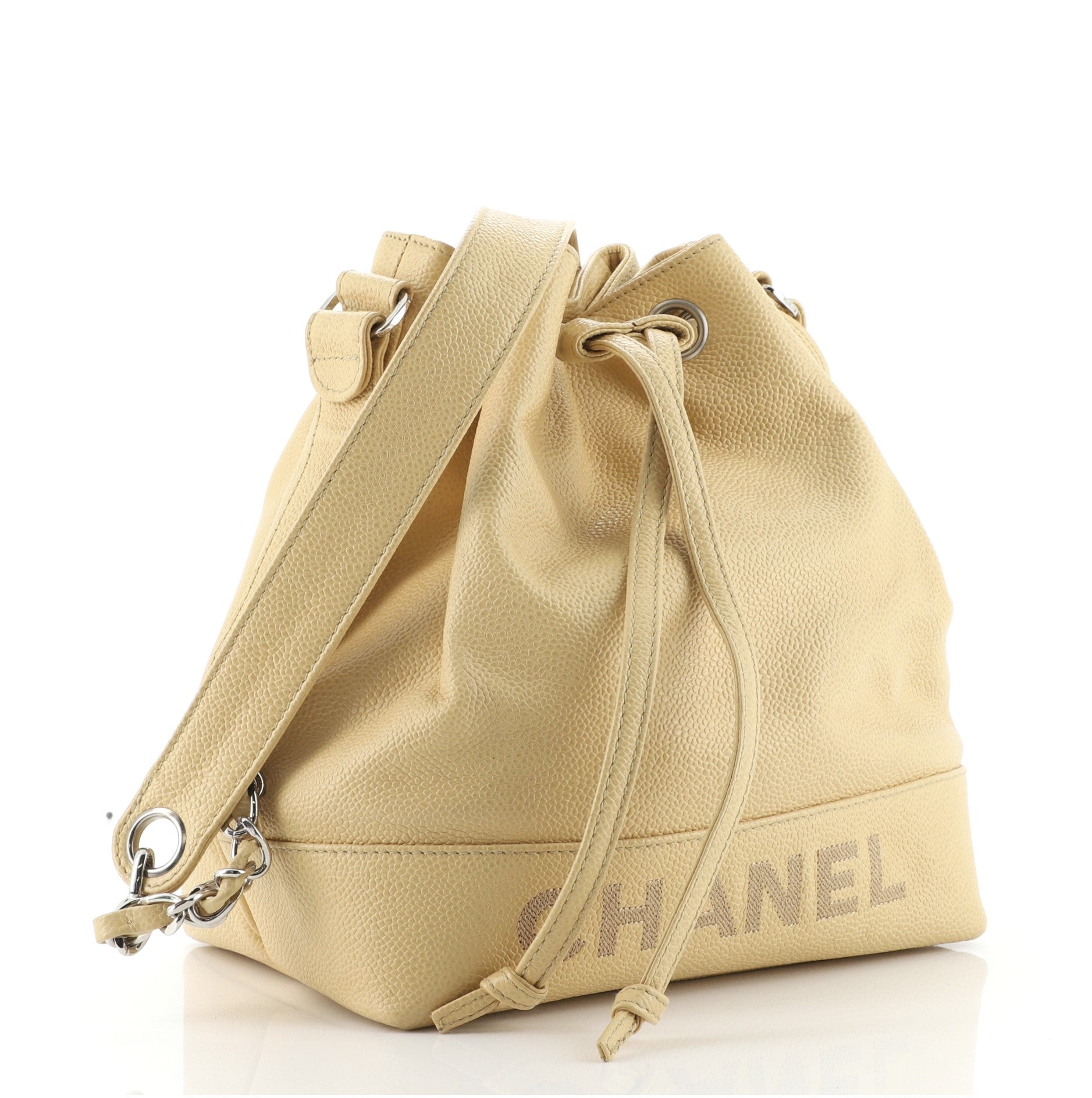 Vintage Drawstring CC Bucket Bag Caviar Mini