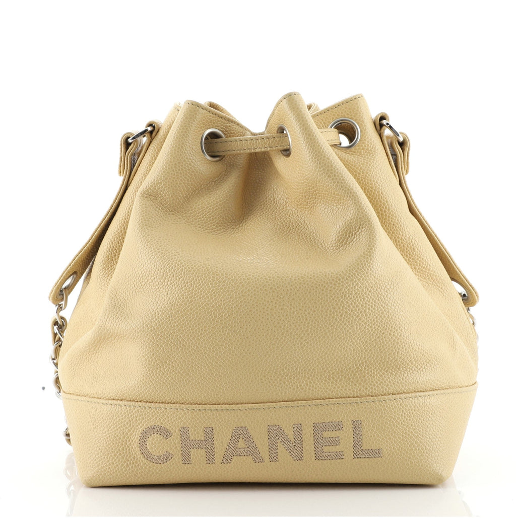 Vintage Drawstring CC Bucket Bag Caviar Mini