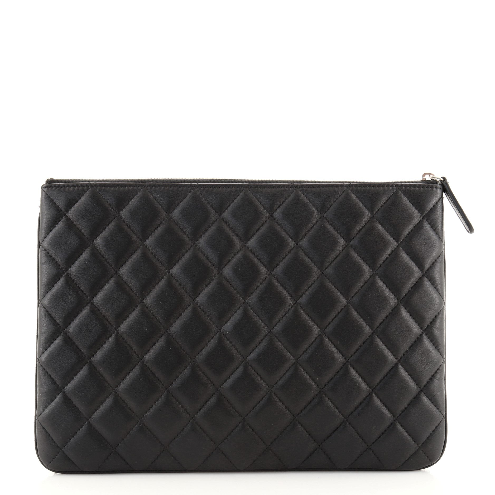 O Case Clutch Quilted Tweed and Quilted Lambskin Medium