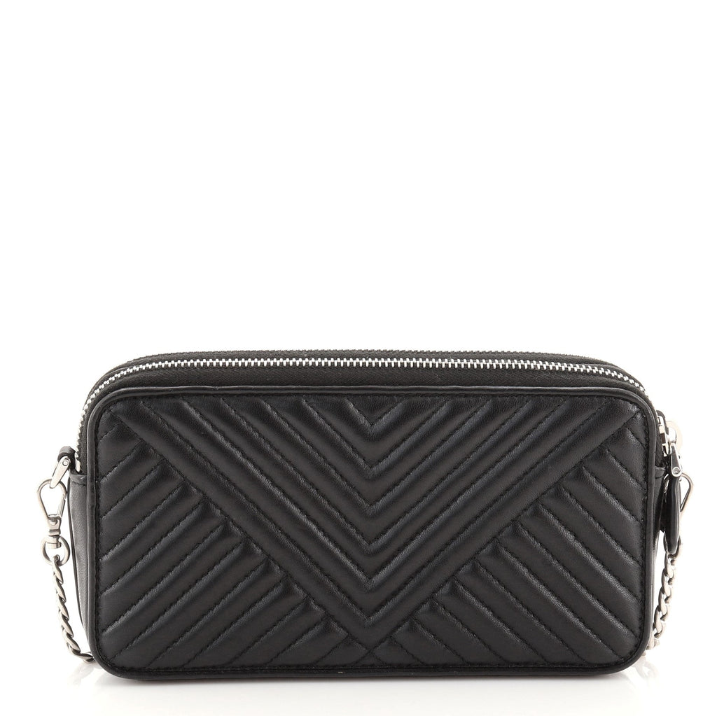 Double Zip Crossbody Bag Diagramme Quilted Leather Mini