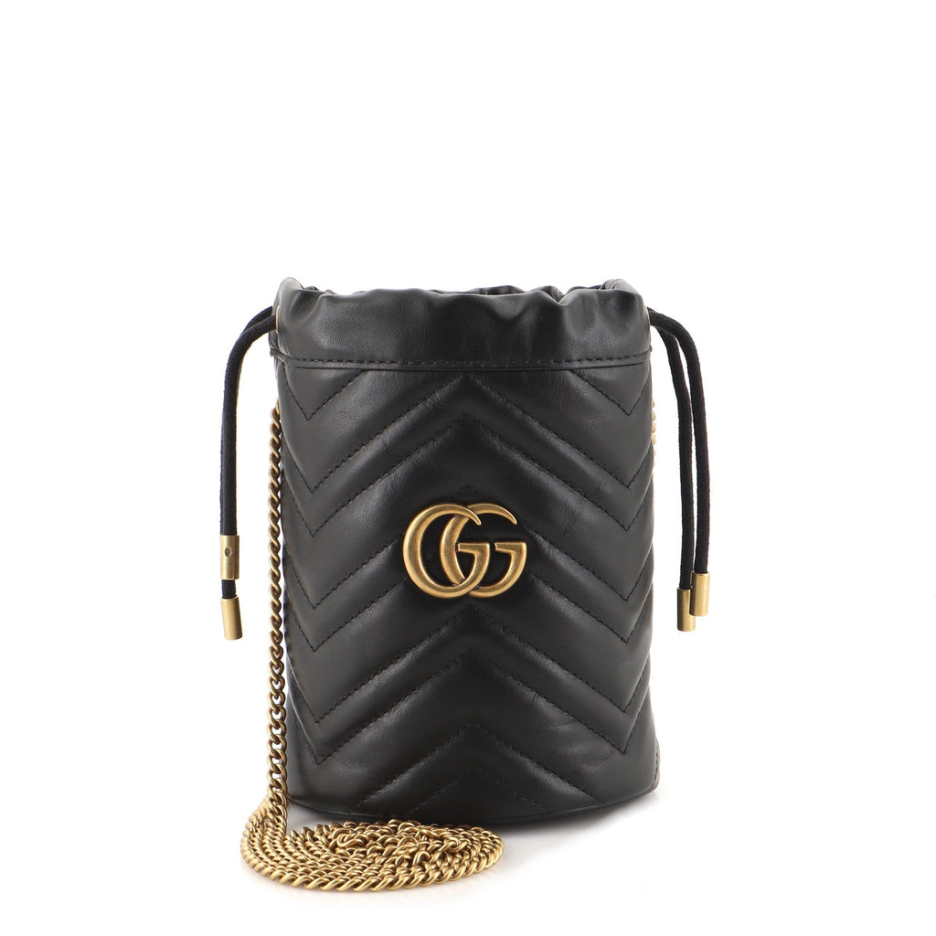 GG Marmont Bucket Bag Matelasse Leather Mini