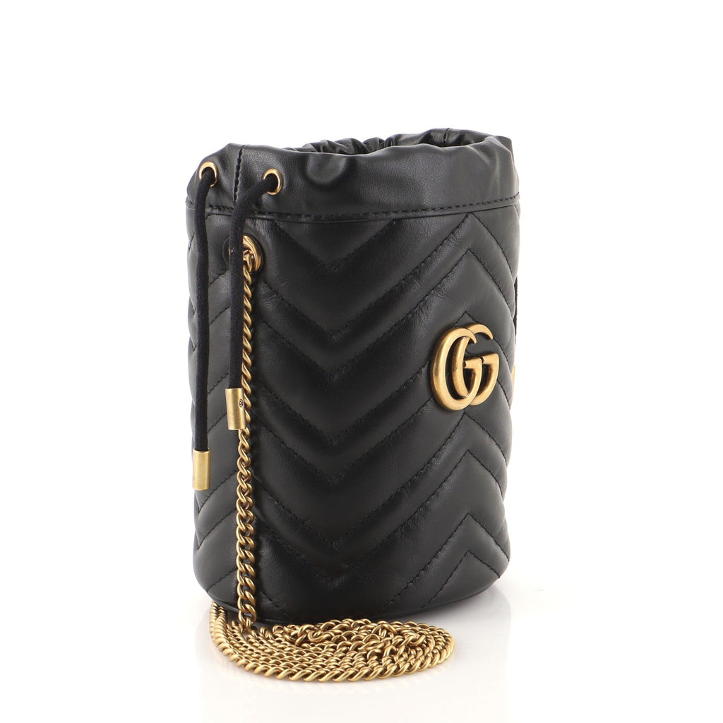GG Marmont Bucket Bag Matelasse Leather Mini