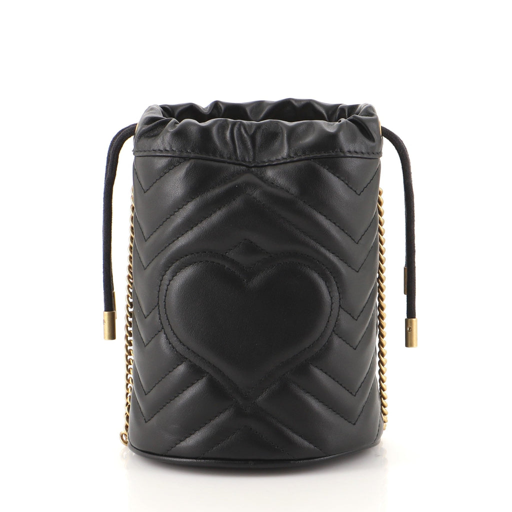 GG Marmont Bucket Bag Matelasse Leather Mini