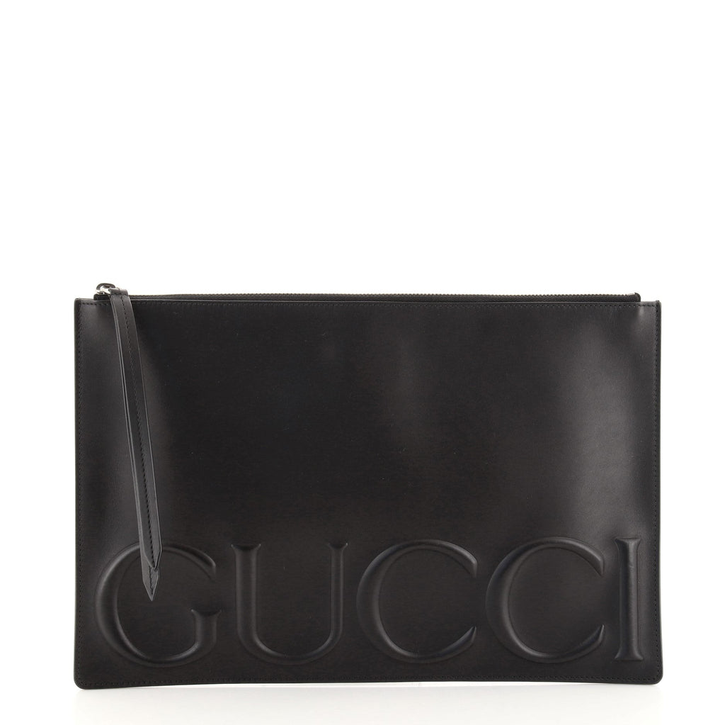 XL Zip Clutch Leather
