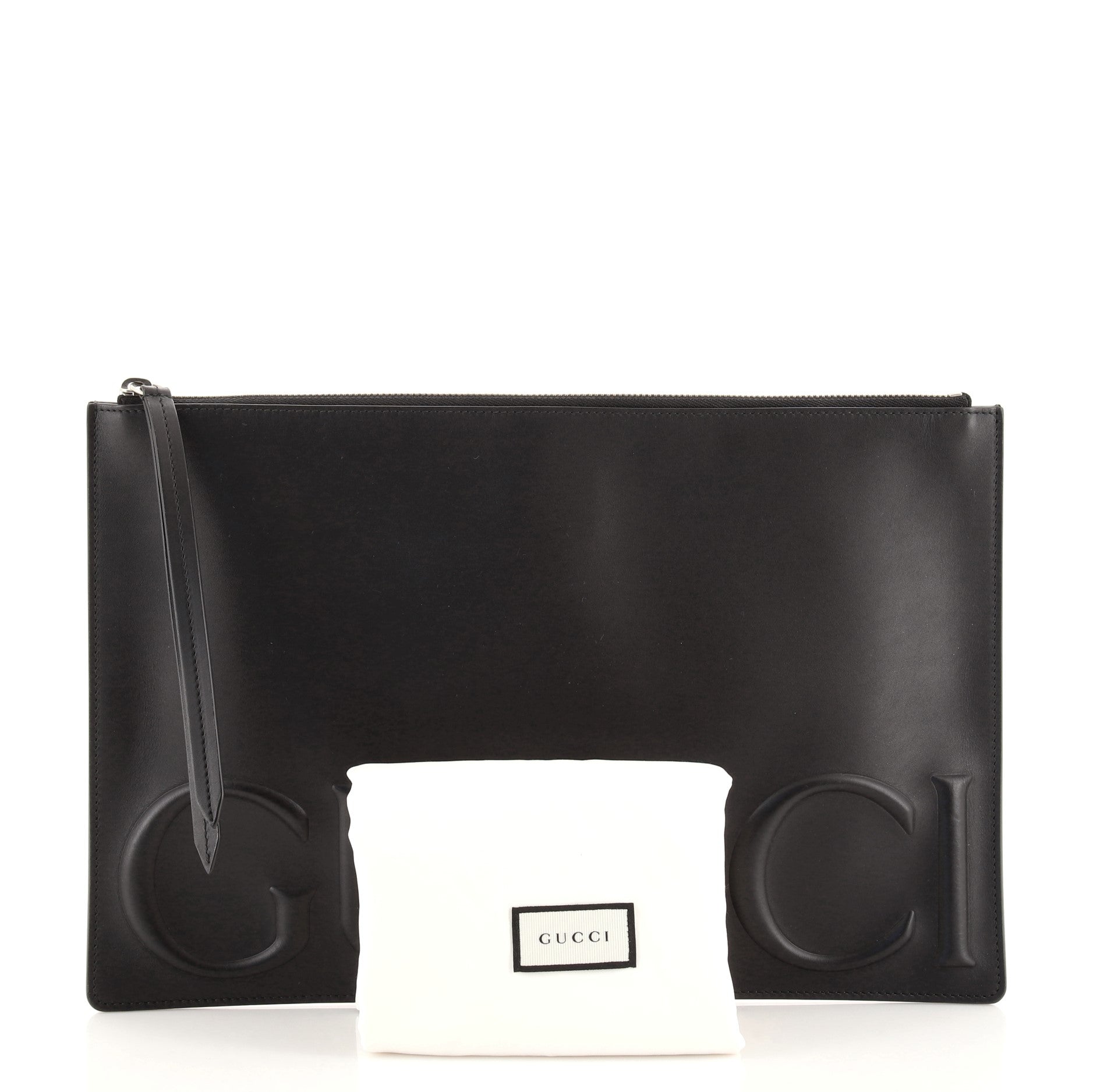 XL Zip Clutch Leather