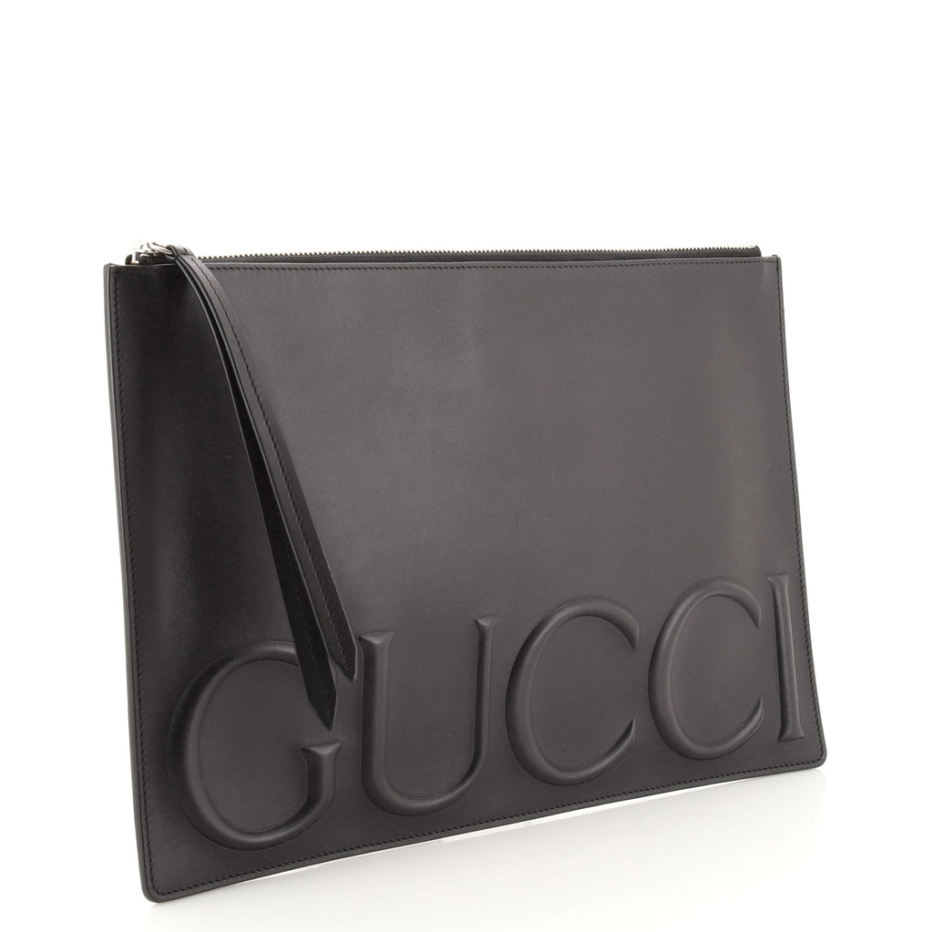 XL Zip Clutch Leather