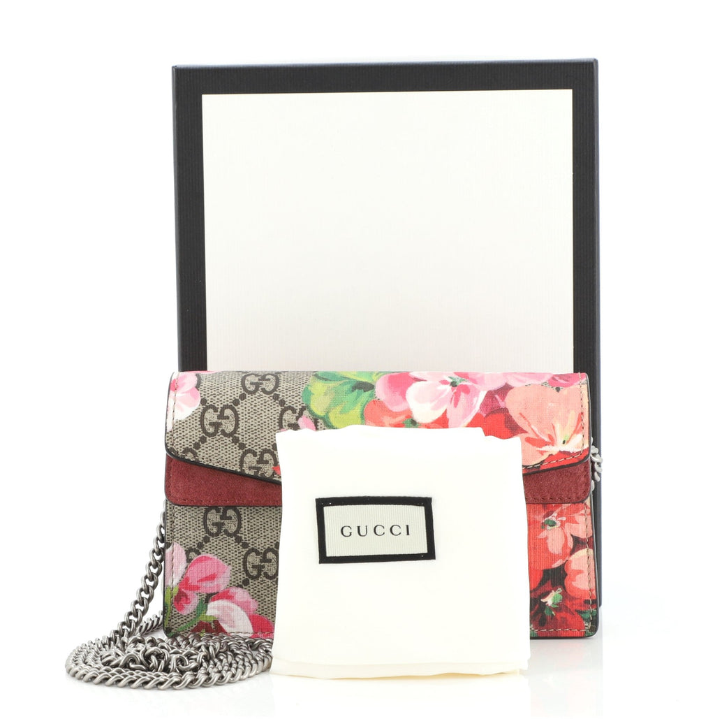 Dionysus Bag Blooms Print GG Coated Canvas Super Mini